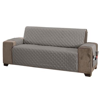 Imagem de Protetor de Sofá Classic 4 Lugares King Cinza
