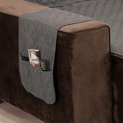 Imagem de Protetor de Sofá Retrátil de 2 Módulos Dupla Face Com Bolsos