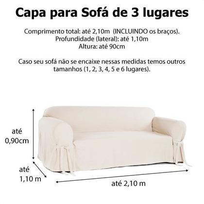 Imagem de Protetor de Sofá Super Luxo 3 Lugares Tecido 100% Impermeável Capa Sofa Lisa Acquablock Karsten Pet