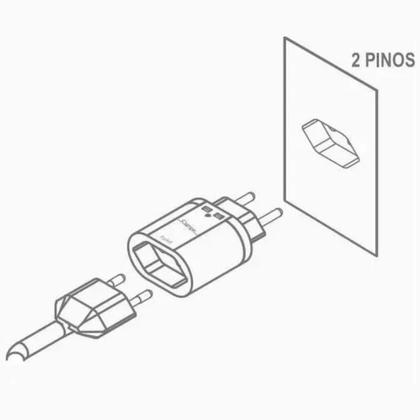 Imagem de Protetor de surtos iclamper dps pocket 2 pinos 10a transparente