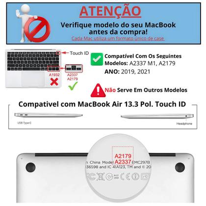 Imagem de Protetor de Teclado Compatível MacBook Air 13 Pol Polegadas M1A2337/ A2179 - Ano 2019/ 2021 - Preto