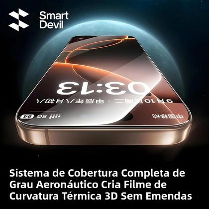 Imagem de Protetor De Tela De Vidro Temperado HD Para iPhone 16 pro Max SmartDevil Cabine Sem Poeira Com
