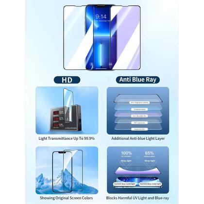 Imagem de Protetor De Tela De Vidro Temperado HD SmartDevil Para iPhone 14 13 12 11 pro Max Mini 7 8 X XS XR