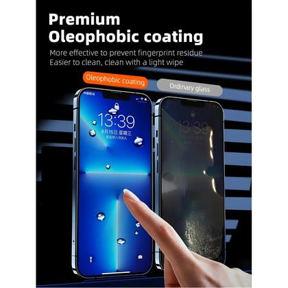 Imagem de Protetor de Tela de Vidro Temperado para iPhone 16 a 11 Pro Max - Cobertura Completa e Fácil Instalação