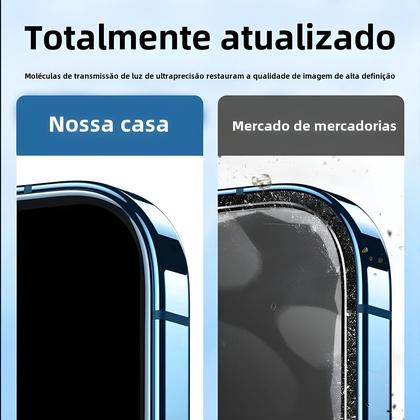 Imagem de Protetor de Tela de Vidro Temperado para iPhone - 4 Unidades (11, 12, 13, 14, 15, XR, X, XS Max, 6 Plus, SE)