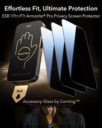 Imagem de Protetor de tela ESR Accessory Glass 9H+ para iPhone 16 Pro Max
