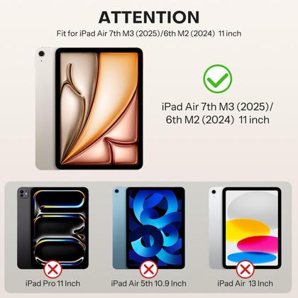 Imagem de Protetor de tela fosco OMOTON PAPERSENSE para iPad Air de 11 polegadas M3 2025 e M2 2024 (7ª e 6ª geração), vidro temperado de camada de papel com bandeja de instalação sem poeira, antirreflexo, suporte para Apple Pencil, pacote com 2
