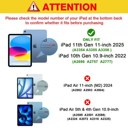 Imagem de Protetor de tela ProCase iPad A16 11 polegadas/10,9 polegadas 2025/2022