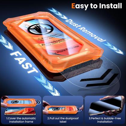 Imagem de Protetor de tela UniqueMe para iPhone 16 Pro Max, 2 pacotes