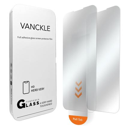 Imagem de Protetor de tela VANCKLE para iPhone 15/16, pacote com 2 unidades, nível militar