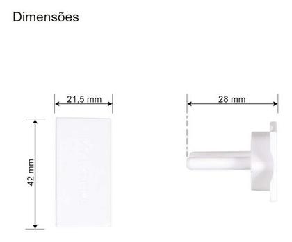 Imagem de Protetor De Tomada Contra Choque Branco - Margirius 