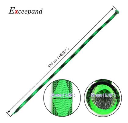 Imagem de Protetor De Vara De Pesca Lizard 1,70m - Black Green - Nylon