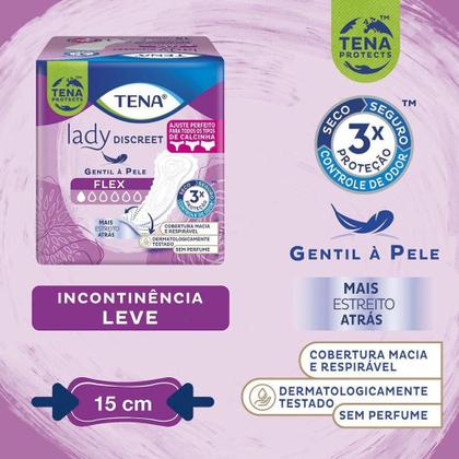 Imagem de Protetor Diário Tena Lady Discreet Flex 30 Unidades