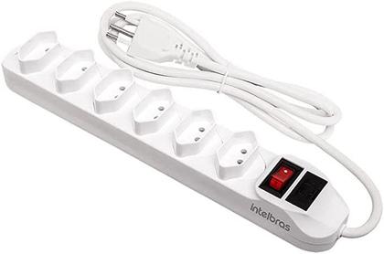 Imagem de Protetor Eletrônico Com 6 Tomadas Epe 1006 Branco Intelbras