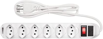 Imagem de Protetor Eletrônico Com 6 Tomadas Epe 1006 Branco Intelbras