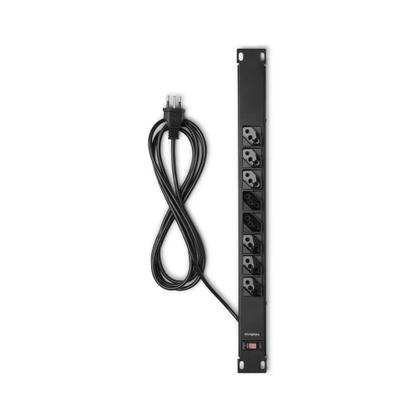 Imagem de Protetor Eletrônico Com 8 Tomadas Para Rack Epr 208 Preto Intelbras 110v 220v