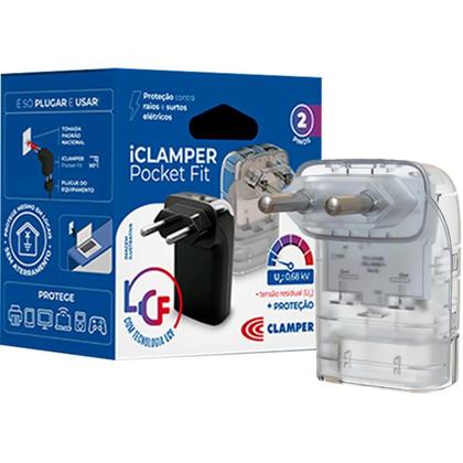 Imagem de Protetor eletronico dps 2 pinos 20a iclamper pocket fit transparente 026794