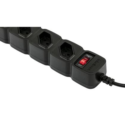 Imagem de Protetor Eletrônico Intelbras EPE 205 PT, com 5 Tomadas, Bivolt, Preto - 4824201