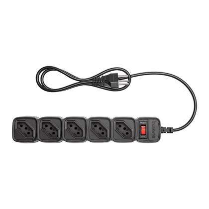 Imagem de Protetor Eletrônico Intelbras EPE 205 PT, com 5 Tomadas, Bivolt, Preto - 4824201