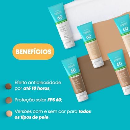 Imagem de Protetor Facial FPS 60 Com Base 5.0 Sunless 40g