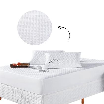 Imagem de Protetor Impermeável Antiácaro Cama Queen 1 Pç Matelado