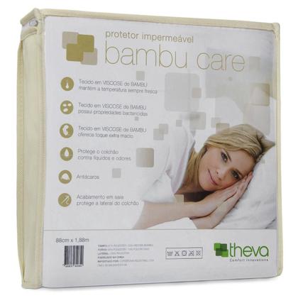 Imagem de Protetor Impermeável P/ Colchão Em Viscose De Bambu Care Casal Queen 158X198