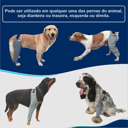 Imagem de Protetor Individual Pós Cirúrgico Para Perna Traseira ou Dianteira de Cachorro - Tamanho 10