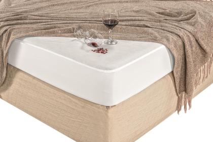 Imagem de Protetor kit capa para colchão e travesseiros casal queen impermeáveis com elástico no colchão e zíper no travesseiro, ideal para colchão de até 40cm