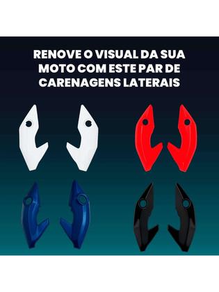Imagem de Protetor Lateral Universal Para Moto Com Estrutura Reforçada E Fácil Instalação