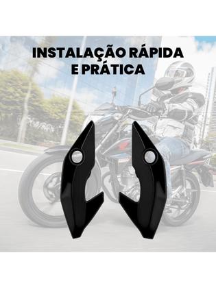 Imagem de Protetor Lateral Universal Para Moto Com Estrutura Reforçada E Fácil Instalação