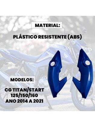 Imagem de Protetor Lateral Universal Para Moto Com Estrutura Reforçada E Fácil Instalação
