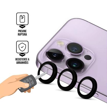 Imagem de Protetor Lente iPhone 13 Pro Max - One Armor -Preto- Gshield