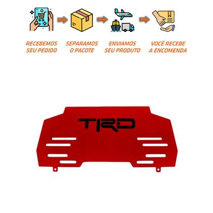 Imagem de Protetor Motor Carter Hilux TRD CD 2019 2020 2021 Vermelho