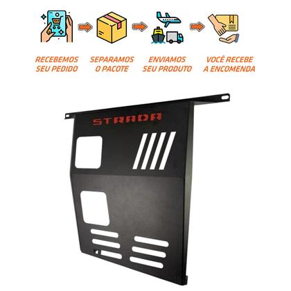 Imagem de Protetor Motor Carter Strada 2021 a 2024 Preto