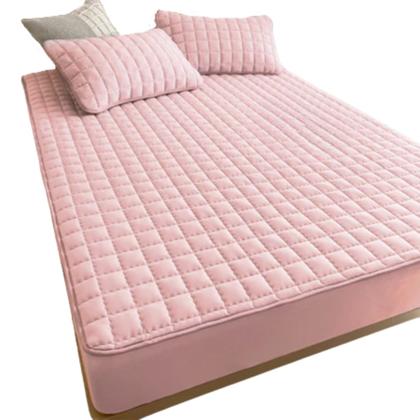 Imagem de Protetor Para Colchão Impermeavel Com Elastico Resistente Para Cama Matelado Capa Varios Tamanhos Quarto King Queen Casal Rose