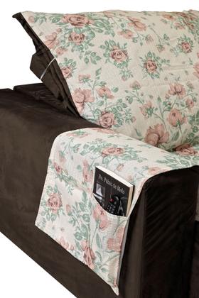 Imagem de Protetor Para Sofá Reclinável 1,80m x 2,40m Estampado Com Elástico Para Amarrar No Sofá