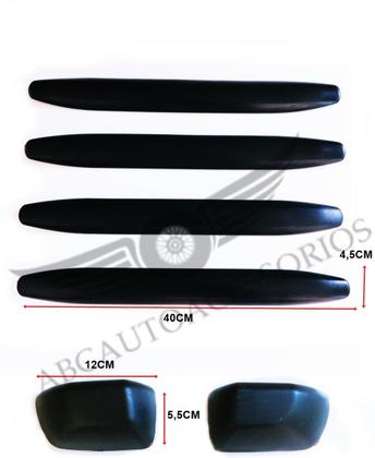 Imagem de Protetor Parachoque Universal Borrachão Flexivel Autocolante 6 Peças = 4 X 60CM + 2 X BATENTE KIT AUTOCOLANTE