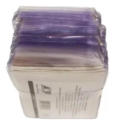 Imagem de Protetor Porta Documento Tamanho Identidade RG 7,5x10,5cm Com Aba 100 Unidades ACP P7 Plástico