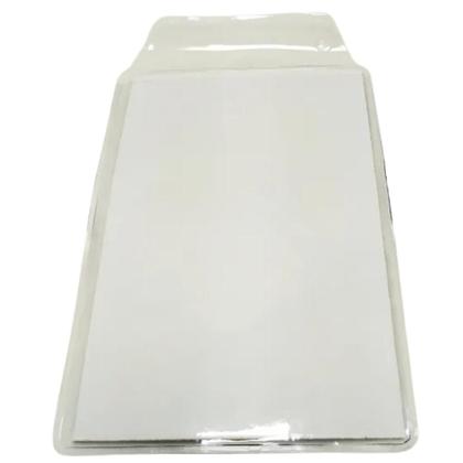 Imagem de Protetor Porta Documento Tamanho Identidade RG 7,5x10,5cm Com Aba 100 Unidades ACP P7 Plástico