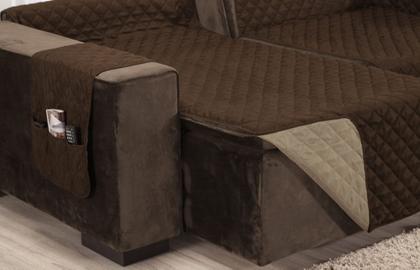 Imagem de Protetor sofa retratil e reclinavel 3 lugares 1.80 de assento 2 modulos dupla face rios enxovais