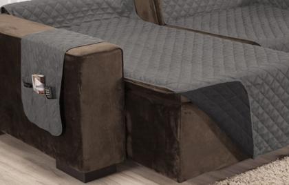 Imagem de Protetor sofa retratil e reclinavel 3 lugares 1.80 de assento 2 modulos dupla face rios enxovais