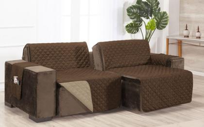 Imagem de Protetor sofa retratil e reclinavel 3 lugares 1.80 de assento 2 modulos dupla face rios enxovais