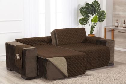 Imagem de Protetor sofa retratil e reclinavel 3 lugares 1.80 de assento 2 modulos dupla face rios enxovais