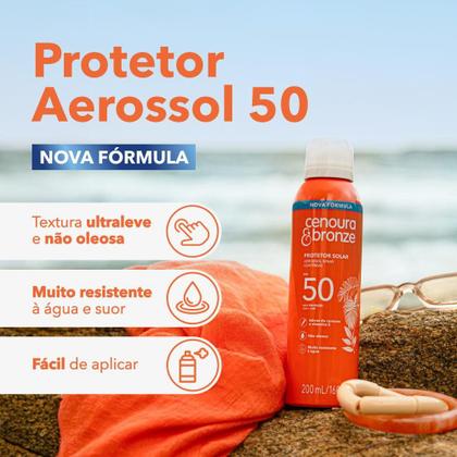 Imagem de Protetor Solar Aerossol Eno Cenoura & Bronze FPS 50 200ml