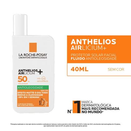 Imagem de Protetor Solar Anthelios Airlicium FPS50 Antioleosidade Sem Cor Anthelios Airlicium 40ml