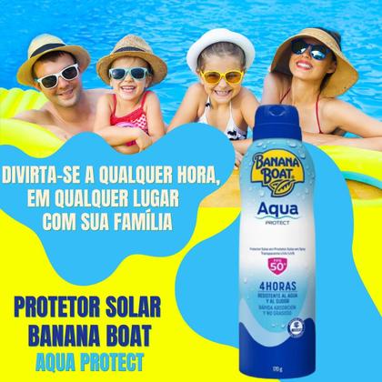 Imagem de Protetor Solar Banana Boat Acqua Protection Aerosol, FPS50+, 170g