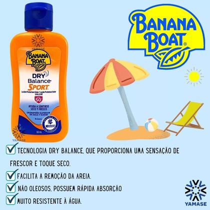 Imagem de Protetor Solar Banana Boat Bloqueador Dry Sport Fps50 60ml