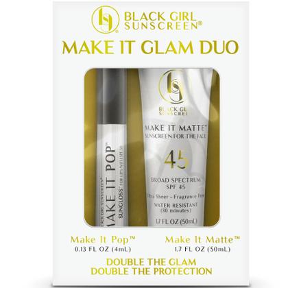 Imagem de Protetor solar BlackGirlProtetor solar Make It Glam Duo SPF45/50