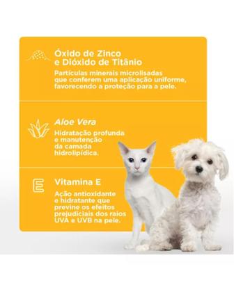 Imagem de Protetor Solar Cães E Gatos Hydra Reflex Soft Care Pet 50g