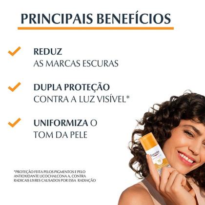 Imagem de Protetor Solar com Cor Eucerin Sun Pigment Control Creme Facial Tinted FPS70 50ml